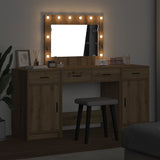 Tavolo da Trucco con cassetto 3 pcs Marrone Legno truciolato