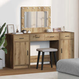 Tavolo da Trucco con cassetto 3 pcs Marrone Legno truciolato