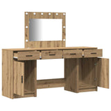 Tavolo da Trucco con cassetto 3 pcs Marrone Legno truciolato