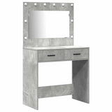 Tavolo da Trucco con cassetto 2 pcs Grigio Legno truciolato