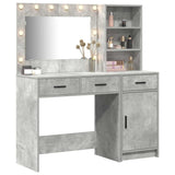 Tavolo da Trucco con cassetto 2 pcs Grigio Legno truciolato