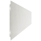 Bordura per Prato 30 pcs 15 x 103 cm Acciaio Inox Argento