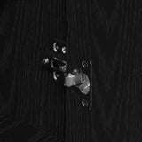 Credenza 2 pcs Rovere Nero 79 x 38 x 80 cm Legno truciolato
