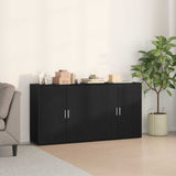 Credenza 2 pcs Rovere Nero 79 x 38 x 80 cm Legno truciolato