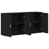 Credenza 2 pcs Rovere Nero 79 x 38 x 80 cm Legno truciolato