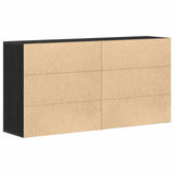 Credenza 2 pcs Rovere Nero 79 x 38 x 80 cm Legno truciolato
