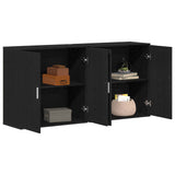 Credenza 2 pcs Rovere Nero 79 x 38 x 80 cm Legno truciolato