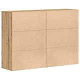 Credenza 2 pcs Rovere artigianale 60 x 31 x 84 cm