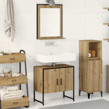 Set di mobili per il bagno 2 pz Marrone 60 x 33 x 60 cm