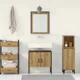Set di mobili per il bagno 2 pz Marrone 60 x 33 x 60 cm