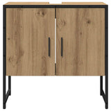 Set di mobili per il bagno 2 pz Marrone 60 x 33 x 60 cm
