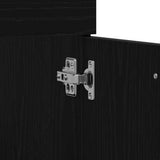 Set di mobili per il bagno 3 pcs Rovere Nero Legno truciolato