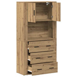 Credenza Rovere artigianale 80 x 33 x 150 cm Legno truciolato