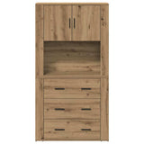 Credenza Rovere artigianale 80 x 33 x 150 cm Legno truciolato