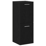 Set di mobili per il bagno 4 pcs Rovere Nero Legno truciolato