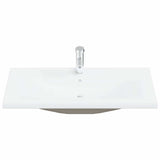 Set di mobili per il bagno 4 pcs Rovere Nero Legno truciolato