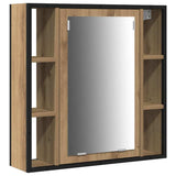 Set di mobili per il bagno 4 pz Rovere artigianale