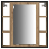 Set di mobili per il bagno 4 pz Rovere artigianale