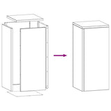 Supporto per piante 2 pcs Bianco 24 x 24 x 55 cm Acciaio