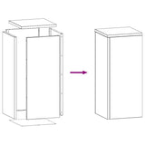 Supporto per piante 2 pcs Bianco 24 x 24 x 55 cm Acciaio