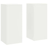 Supporto per piante 2 pcs Bianco 24 x 24 x 55 cm Acciaio