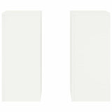 Supporto per piante 2 pcs Bianco 24 x 24 x 55 cm Acciaio