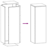 Supporti per piante 2 pcs Argento 24 x 24 x 75 cm