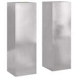 Supporti per piante 2 pcs Argento 24 x 24 x 75 cm