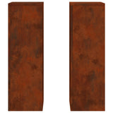 Supporto per piante 2 pcs Ruggine 24 x 24 x 75 cm