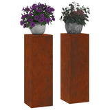 Supporto per piante 2 pcs Ruggine 24 x 24 x 75 cm