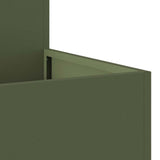 Vaso da giardino Oliver verde 100 x 100 x 48 cm Acciaio