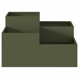 Vaso da giardino Oliver verde 100 x 100 x 48 cm Acciaio