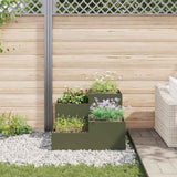 Vaso da giardino Oliver verde 100 x 100 x 60 cm Acciaio