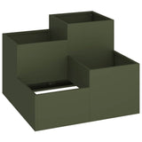 Vaso da giardino Oliver verde 100 x 100 x 60 cm Acciaio