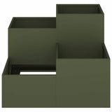 Vaso da giardino Oliver verde 100 x 100 x 60 cm Acciaio