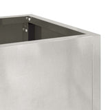 Vaso da Giardino Rialzato Argento 100 x 26 x 82 cm