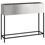 Vaso da Giardino Rialzato Argento 100 x 26 x 82 cm
