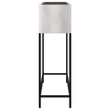 Vaso da Giardino Rialzato Argento 100 x 26 x 82 cm