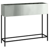 Vaso da Giardino Rialzato Argento 100 x 26 x 82 cm