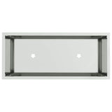 Vaso da Giardino Rialzato Argento 60 x 26 x 45 cm
