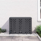 Copertura per condizionatore d'aria Antracite 110 x 50 x 80 cm