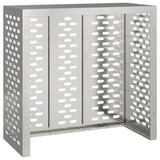 Copertura per condizionatore d'aria Argento 110 x 50 x 105 cm