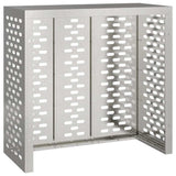 Copertura per condizionatore d'aria Argento 110 x 50 x 105 cm