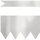 Bordure per prato 50 pcs Argento 100 x 0.5 x 15 cm