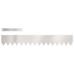 Bordure per prato 50 pcs Argento 100 x 0.5 x 15 cm