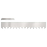 Bordure per prato 50 pcs Argento 100 x 0.5 x 15 cm