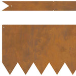 Bordure per prato 30 pcs Marrone 100 x 0.5 x 20 cm