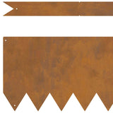 Bordure per prato 30 pcs Marrone 100 x 0.5 x 20 cm