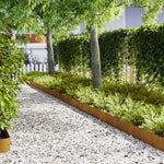 Bordure per prato 30 pcs Marrone 100 x 0.5 x 20 cm