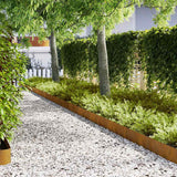 Bordure per prato 30 pcs Marrone 100 x 0.5 x 20 cm